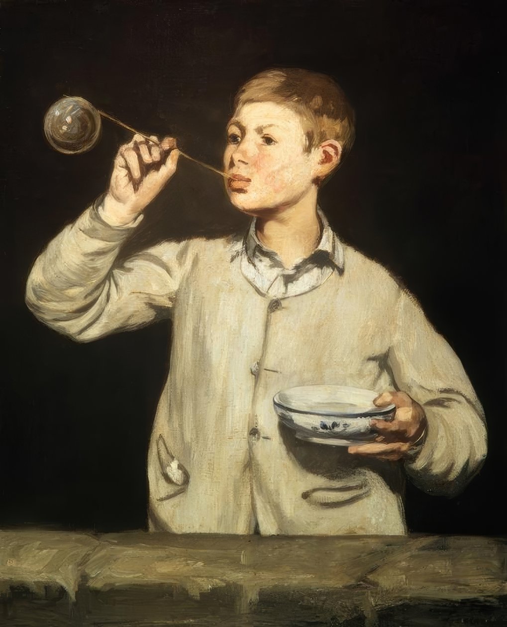 Chłopiec z bańką mydlaną autorstwa Édouard Manet