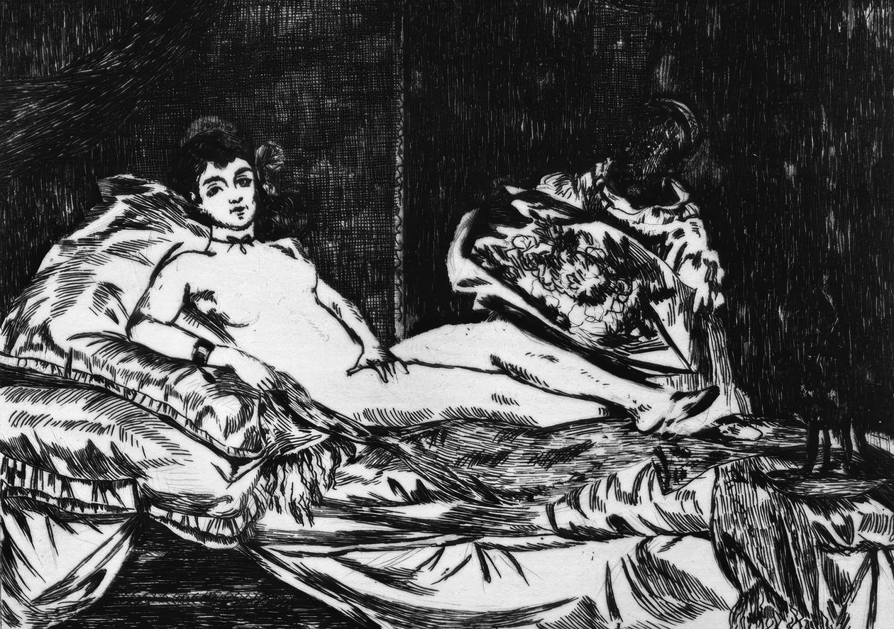 Olimpia (duża wersja) autorstwa Édouard Manet