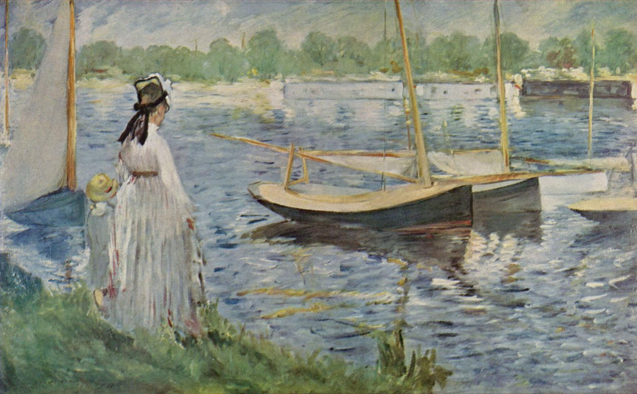 Brzegi Sekwany w Argenteuil autorstwa Édouard Manet