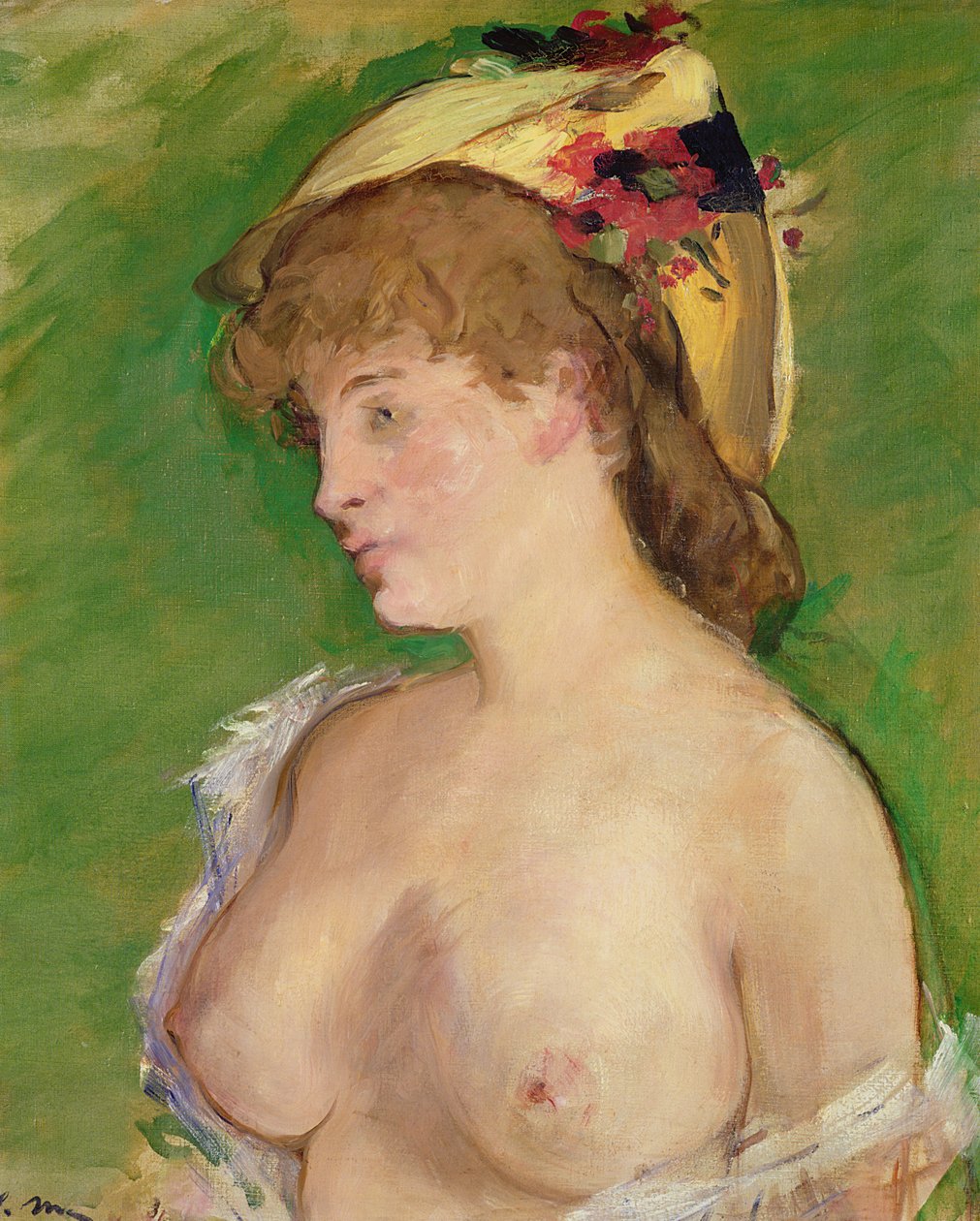 Нүцгэн хөхтэй шаргал үст, 1878 он autorstwa Édouard Manet