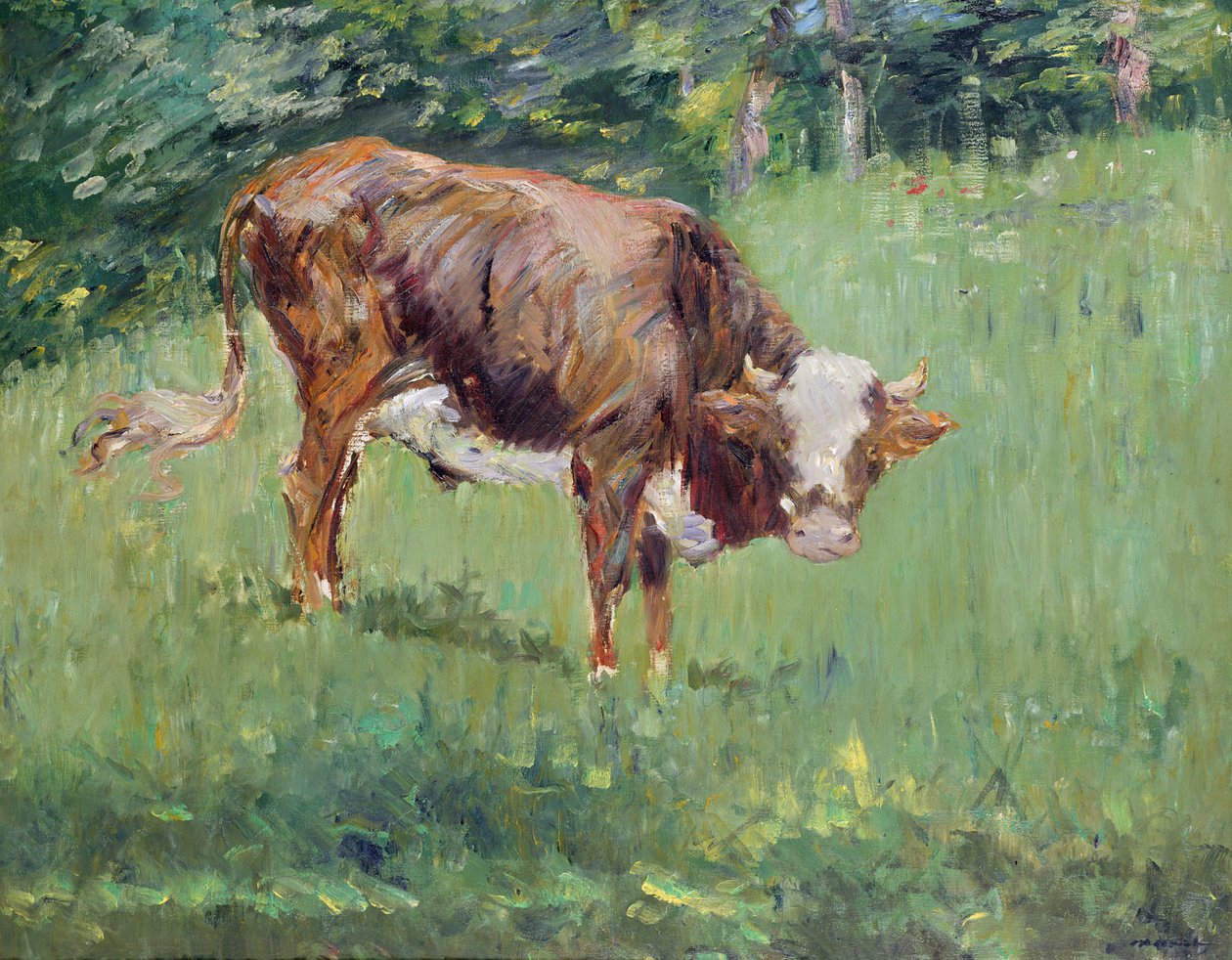 Młody byk na łące, 1881 autorstwa Édouard Manet
