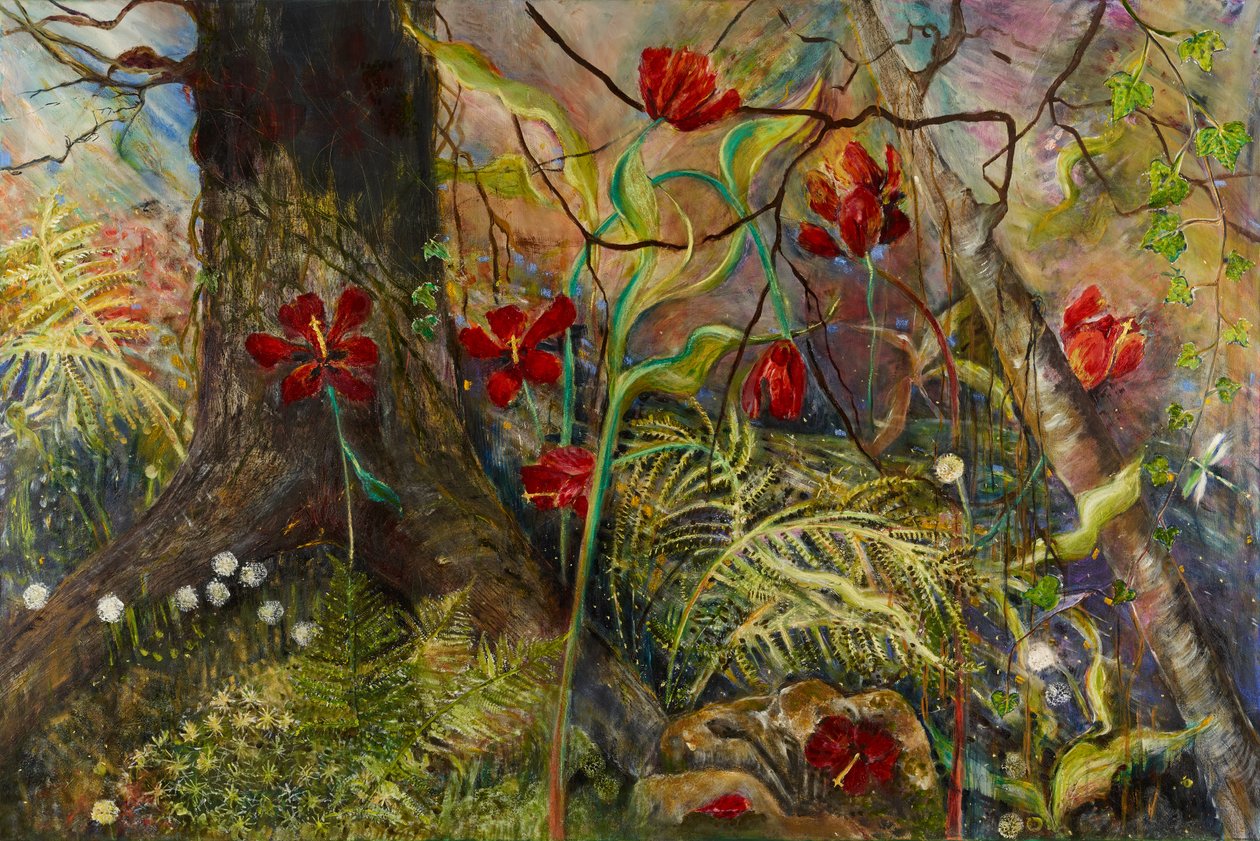 Feral Garden, 2017 (olej) autorstwa jocasta shakespeare