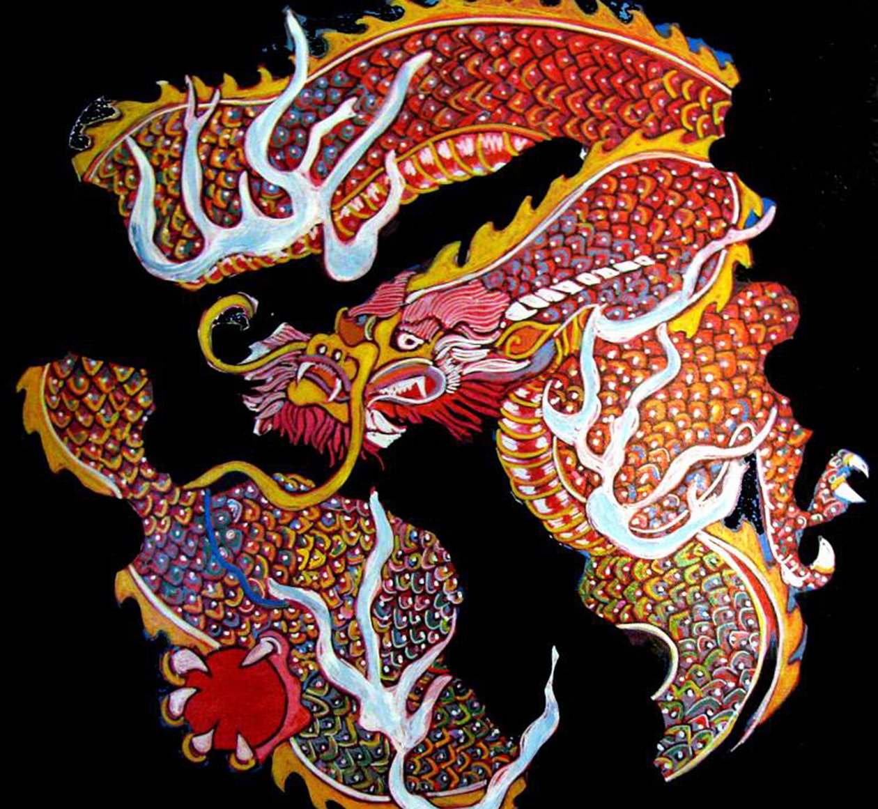 Dragon, 2013 (mixed media) autorstwa linda arthurs