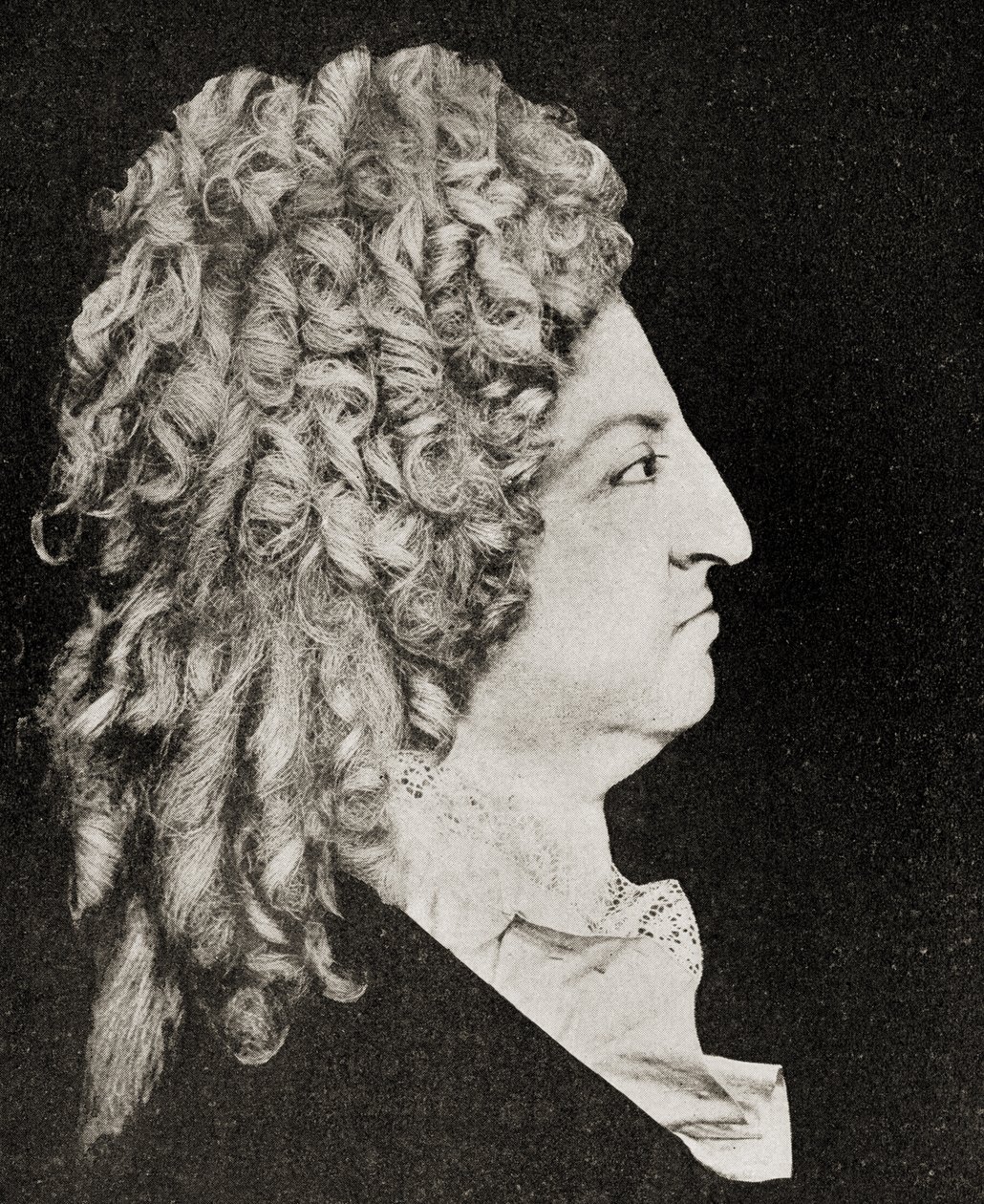 لوئس XIV (1638-1715) په 1706 پولی کې د فرانسې پاچا autorstwa Antoine Benoist or Benoit du Cercle