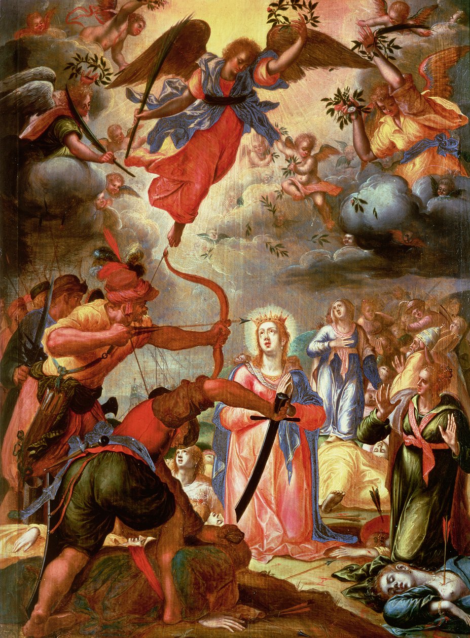 Męczeństwo św. Urszuli, początek XVII w. (panel) autorstwa or Wit, Peter Witte