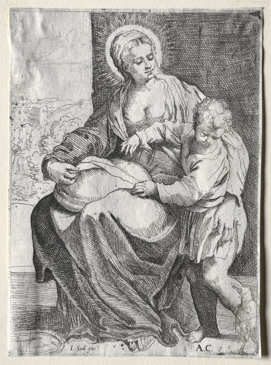 Madonna z Białym Krukiem autorstwa school of Annibale Carracci