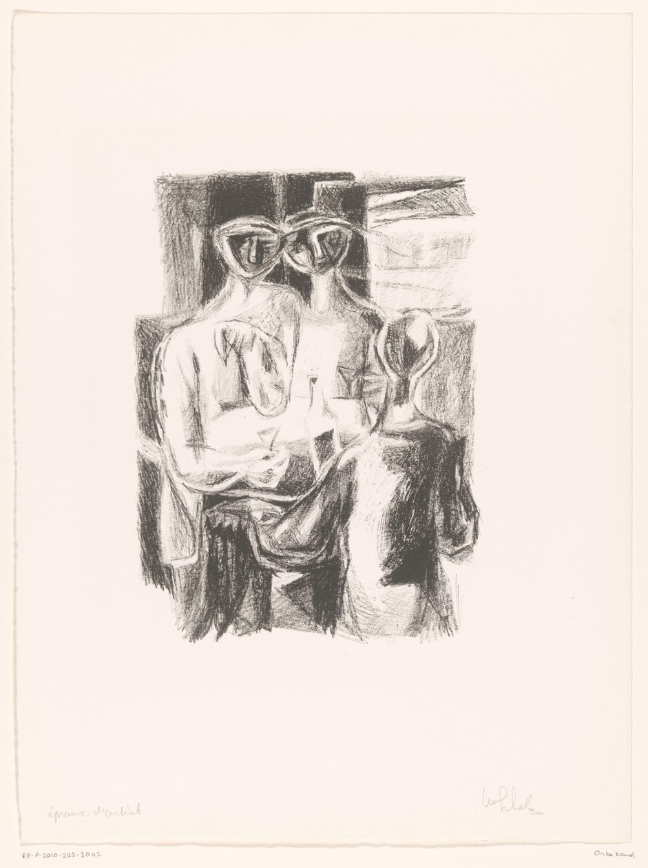 Ustaw przy stole autorstwa unknown (signed by artist)