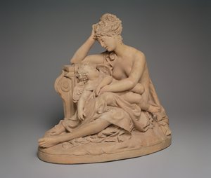 Wenus i miłość, c.1864 (terakota)