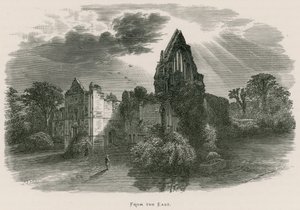 Opactwo Dryburgh, od wschodu