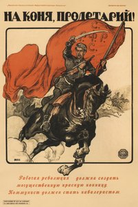 Do konia, proletariuszu! Plakat, 1918