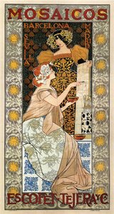 Plakat reklamowy Mosaics Escofet-Tejera, 1900