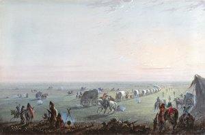 Rozbijanie obozu o wschodzie słońca, 1837