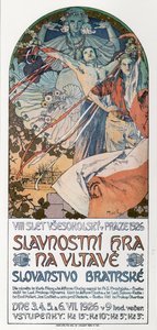 8. Festiwal Sokola w Pradze Plakat, 1925