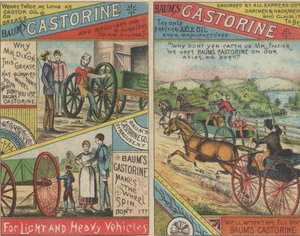 Reklama Baums Castorine, 1884