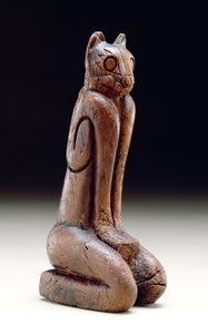 Figura kota, Calusa (drewno)