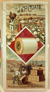 Plakat reklamowy J & P Coats Cotton