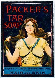 Plakat reklamowy Packers Tar Soap