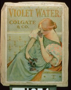 Plakat reklamujący Violet Water, Colgate & Co.