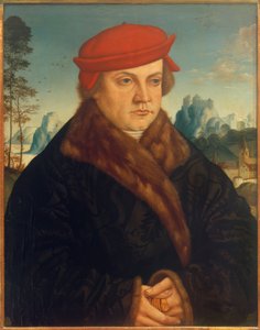 Portret mężczyzny w czerwonym berecie