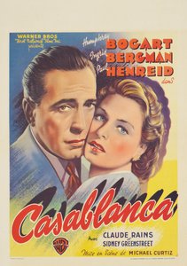 Belgijski plakat reklamujący film „Casablanca”