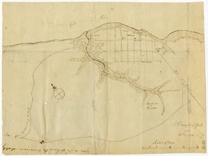 Mapa Yorktown, Wirginia, październik 1781 r.