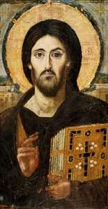 Chrystus Pantokrator (enkaustyka na panelu)