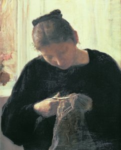 Kobieta szyjąca
