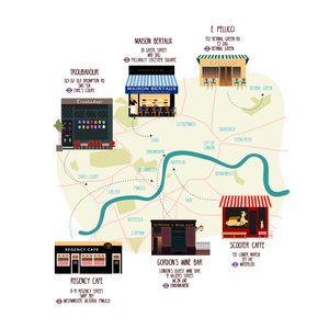 Mapa unikalnych londyńskich jadłodajni i barów