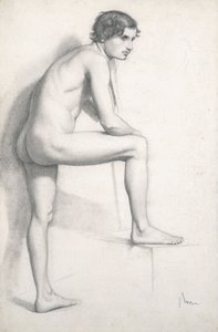 Studium aktu, c.1858