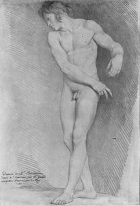 Akt patrzący w lewo, 1755