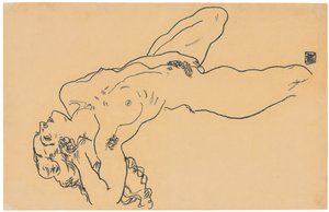 Leżąc nago, 1918