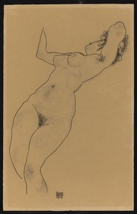 Leżąc nago, 1918