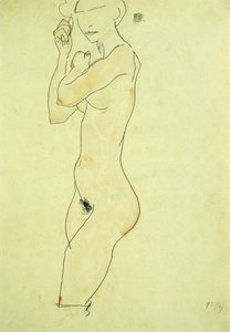 Stojący nago; Akt stojący, 1913