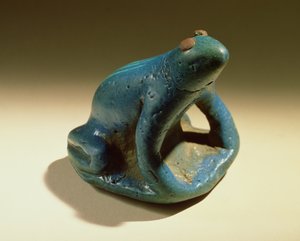 Żaba, Nowe Królestwo, ok. 1390-53 pne (fajans)
