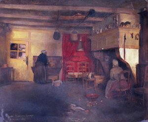 Wnętrze chłopskie w Damvilliers, 1882