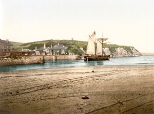 Compass Point, Bude (zdjęcie ręcznie kolorowane)