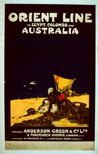 Plakat linii orientu, ok. 1920