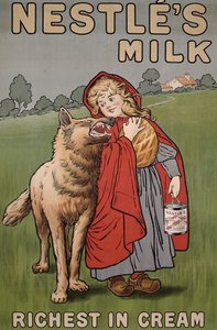 Plakat reklamujący mleko Nestles, 1900