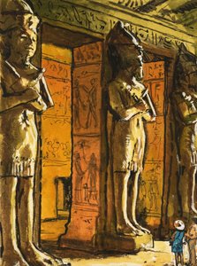 Starożytna świątynia egipska w Abu Simbel