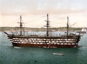 Impregnable, Plymouth (zdjęcie ręcznie kolorowane)
