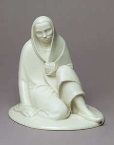 Siedząca dziewczyna, 1907-08 (porcelana)
