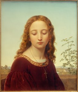 E.Deger, Portret młodej dziewczyny
