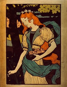 Kobieta zbierająca kwiaty, 1917