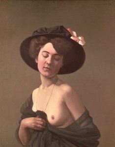 Dama w kapeluszu, 1908