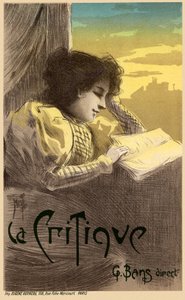 Plakat krytyki prasowej, 1900