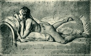 Leżąca naga kobieta, 1751, 1943.