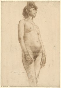 Naga kobieta stojąca, 1885.