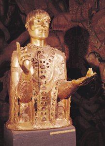 Popiersie św. Baudime (miedź)