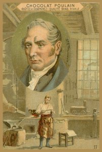Karta handlowa Chocolate Poulain, Robert Stephenson