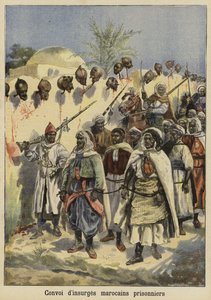 Konwój schwytanych powstańców marokańskich, 1897